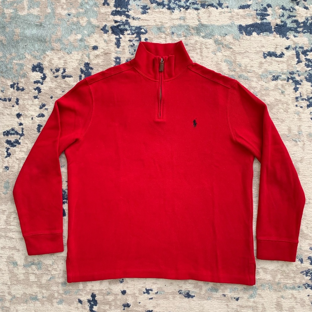 Polo Ralph Lauren half zip cotton sweater L